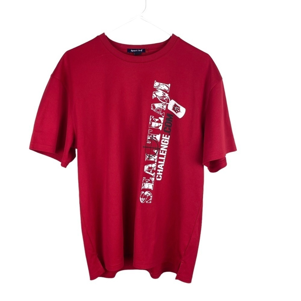 Men’s Sport Tek Seal Team Challenge Red Pullover Shirt Men’s Size L Short Sleeve - Picture 2 of 9